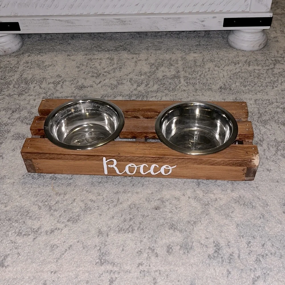 Dog Food & Water Bowl